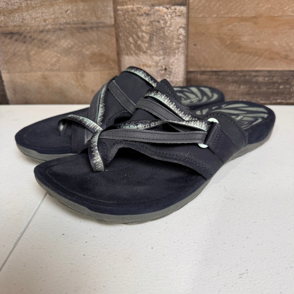 Merrell Sandals Womens Size 9 Navy Blue Terran Post II Toe Loop Slide J002734W